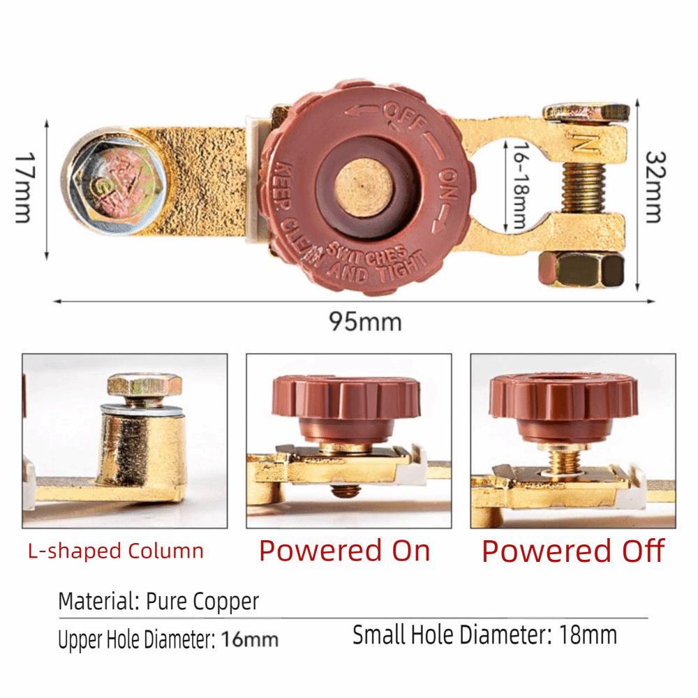 Quick Cut-off Switch Battery Disconnect Isolator Cut Off Switch Protector  Automotive Accessories