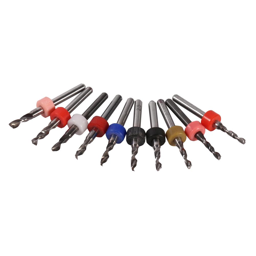 10pcs PCB Print Circuit Board Cemented Carbide Mini Micro Drill Bits CNC 2.1mm 3.0mm