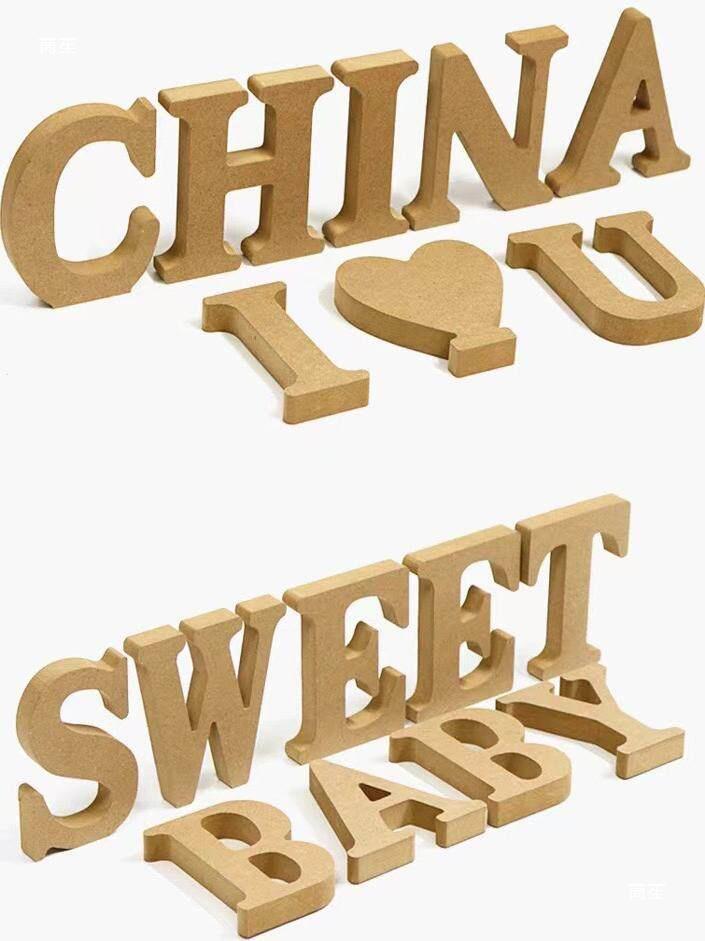Freestanding DIY Wooden Letters & Numbers: Home, Wedding, and Photography Decor