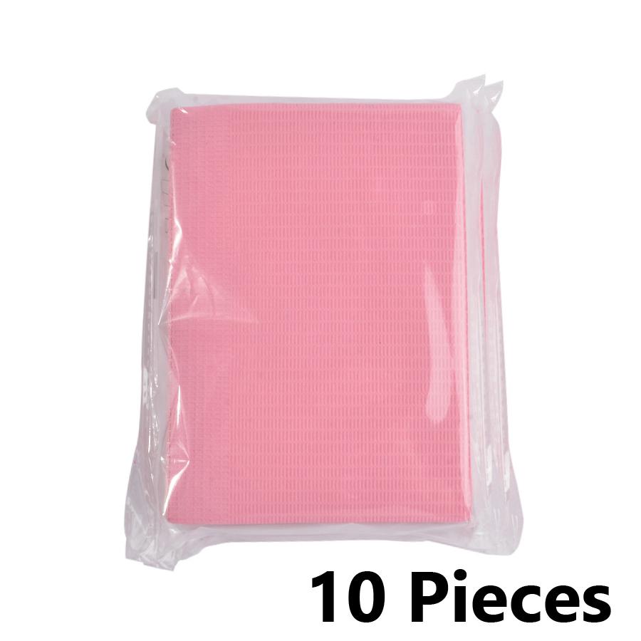 

10 шт. коврик для стола для дизайна ногтей, водонепроницаемые полотенца для покрытия стола для маникюра, принадлежности для салона розовый