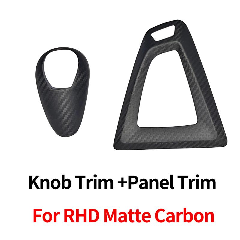 For BMW M2 F87 M3 F80 M4 F82 M5 F83 F10 F85 X5M F86 X6M F12 Real Carbon Fiber Car Center Console Gear Shift Knob Trim Cover