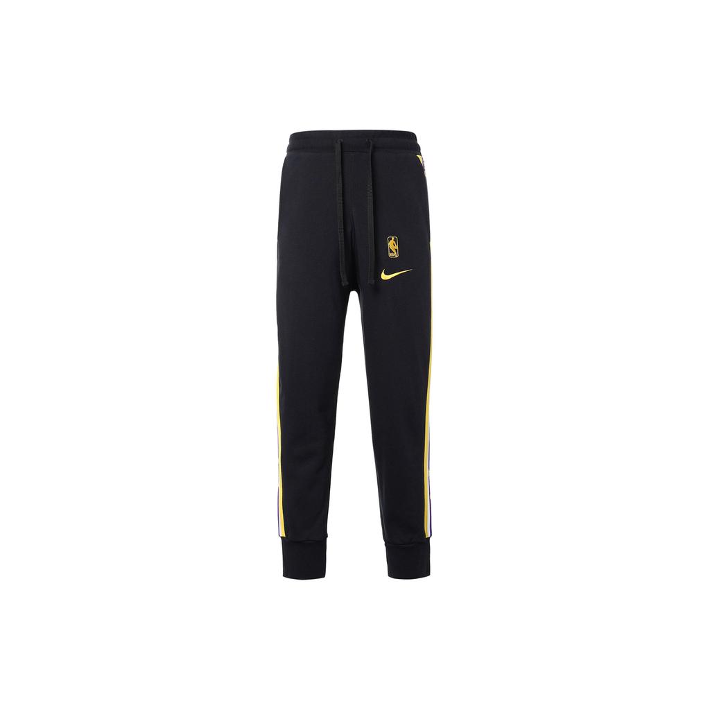 Nike NBA Los Angeles Lakers Basketball Joggers With Elastic Cuffs Men Bottoms Black CJ7125-010