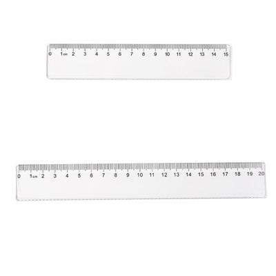 5 Pièces 15cm 20cm Règle Multifonctionnelle Règle Droite Règle en Plastique Règle de Dessin Règle Transparente Set de Règles pour École Primaire