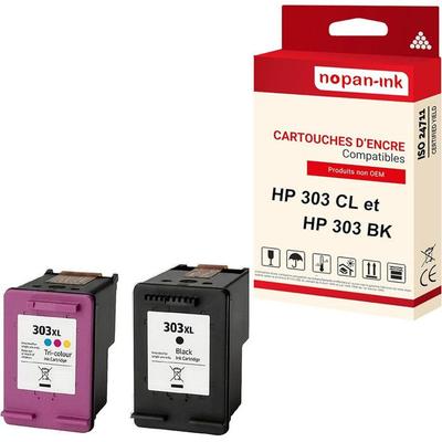 Compatible Cartridges - NOPAN-INK - HP 303 XL + 303CL XL - Black Cyan Magenta Yellow - Pack of 2
