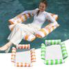 Inflatable Water Hammock Swimming Pool Floating Bed Foldable Summer Lounger Chair for Adult Beach Vacation Party