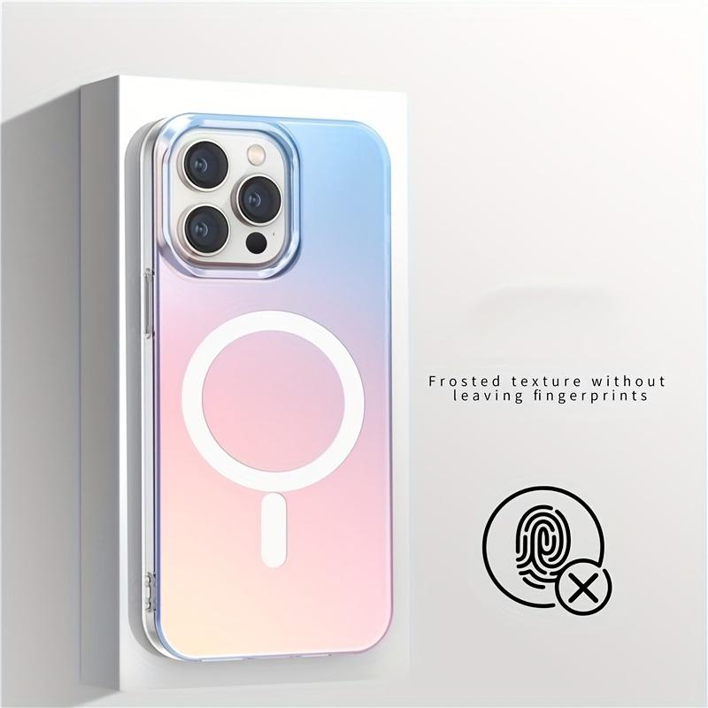 Матовый Лазерный Градиентный Прозрачный Магнитный Чехол для IPhone 17 16 15 14 13 12 Pro Max Plus Air Чехол For iPhone 17