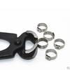 10 Stück-100 Stück Schlauchschellen Einohr Stufenlos 5,3-60mm 304 Edelstahl Schlauchschellen Cinch-Schellenringe zum Abdichten von Arten von Schläuchen