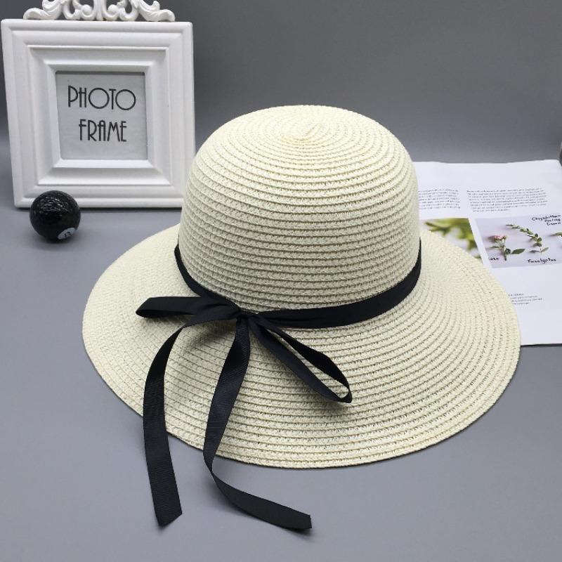 Faltbarer Strohhut Kinder Sommer klein frisch vielseitig Strandvisier Sonnenschutz Fischerhut