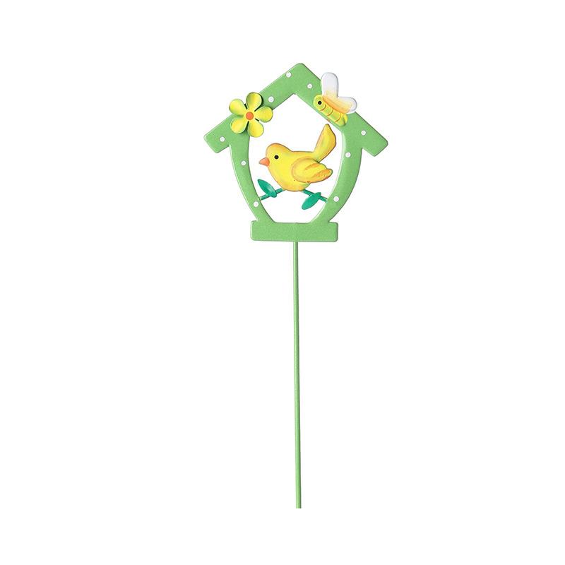 Flower Pot Garden Stake Decorations Indoor Outdoor Lawn Pathway Lawn Ornament Outdoor Garden Decoration