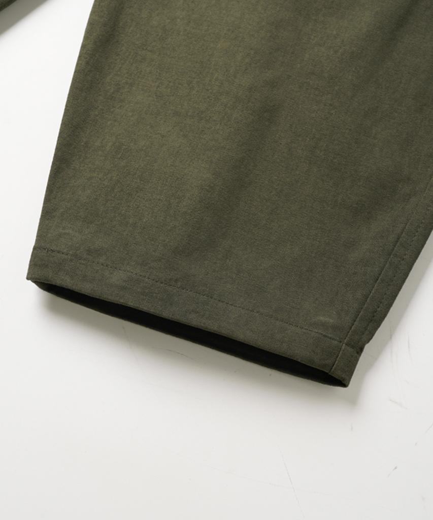 JEMUT Cotton Peach Wide Elastic Waist Pants Deep Khaki Mmlp2673