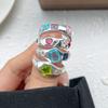 Irregular Shape Crystal Ring Minimalist Handmade Opal Ring Fashionable Gemstone Ring  Girls Gift