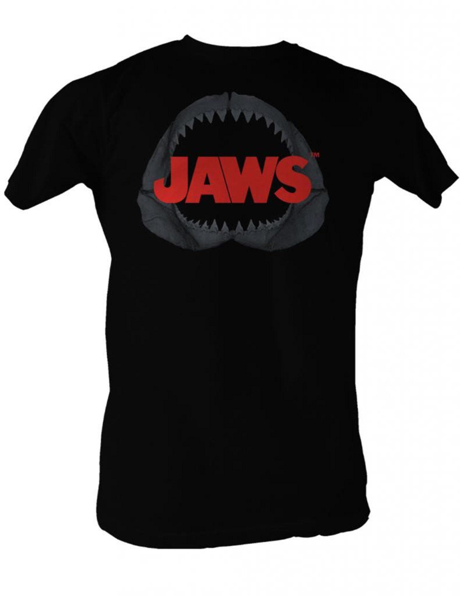 Jaws Shark Jaw Black Adult T-Shirt 2XL