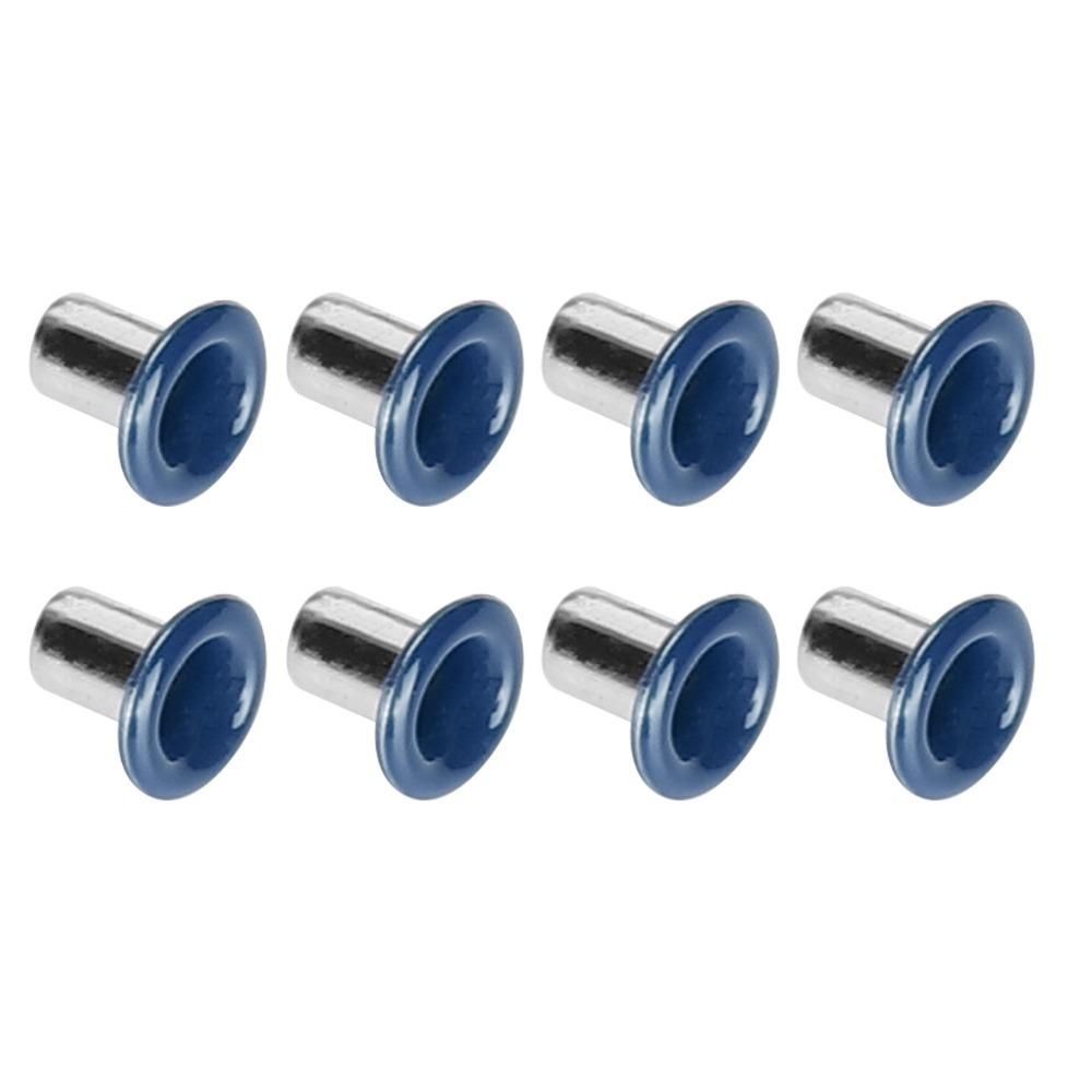 500pcs Round Shape Brass Eyelets Kit Brass Material Metal Eyelets Set For DIY Crafts синий