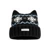 2026 autumn and winter new Fair Island wind cat ear wool hat, fleece warm cold hat, big head circumference and small knitted hat