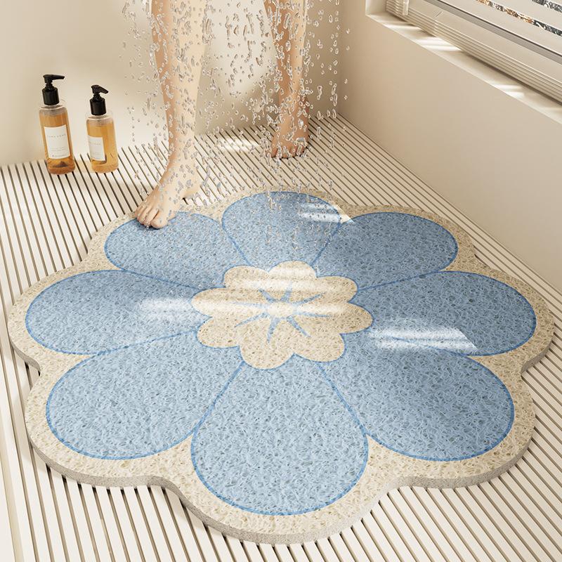 New Bathroom Non-Slip Floor Mat, Shower Room, Bathroom, Floor Anti-Drop Foot Mat, Toilet, Bathroom, Bathtub, Water Barrier Mat