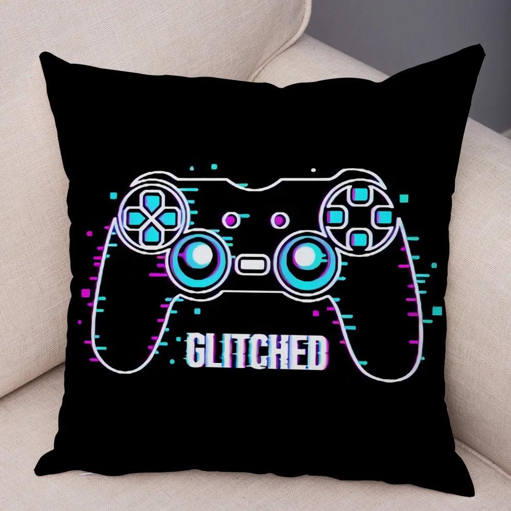 Game Room Decoration  Player Dazzle Handle Series Pillowcase Home  Boy's  Bedroom  Cushion Cover