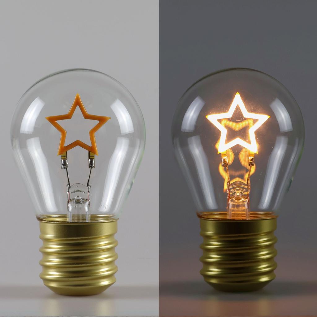Niedliches Cartoon LED-Glühbirne Nachtlicht, Wiederaufladbar, Bunte Dekorative Tragbare Lampe