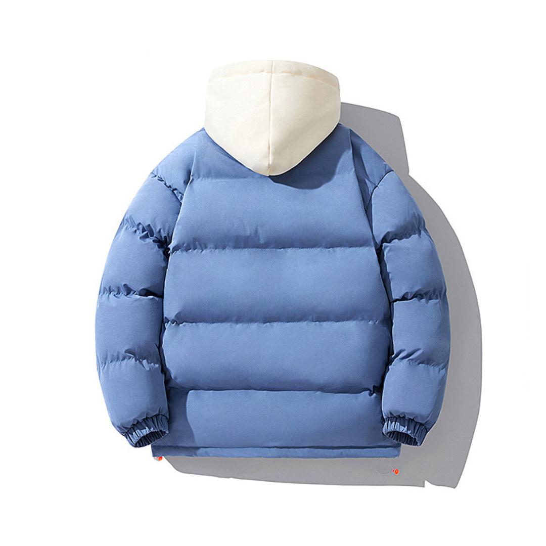 Мужская хлопковая одежда с капюшоном на осень и зиму больших размеров — фото 11