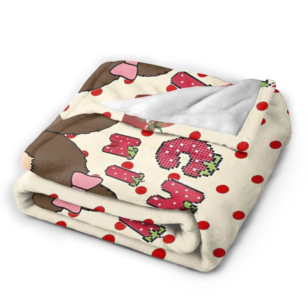 Super warme Decken Kinder Erwachsene Picknick Niedliche Monchichis Überwurf Decke Flanell Tagesdecke Für Couch Stuhl Sofa Bettbezug