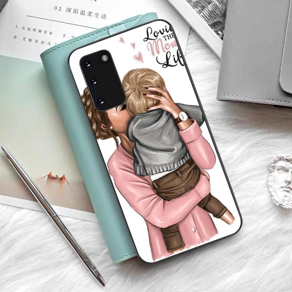 Super Mom MaMa Fundas Phone Case For Samsung S 9 10 20 21 22 23 30 23 24 Plus Lite Ultra FE S10lite Fundas