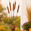 Metal Wheat Ear Garden Decoration Iron Art Stake For Yard Landscape Use