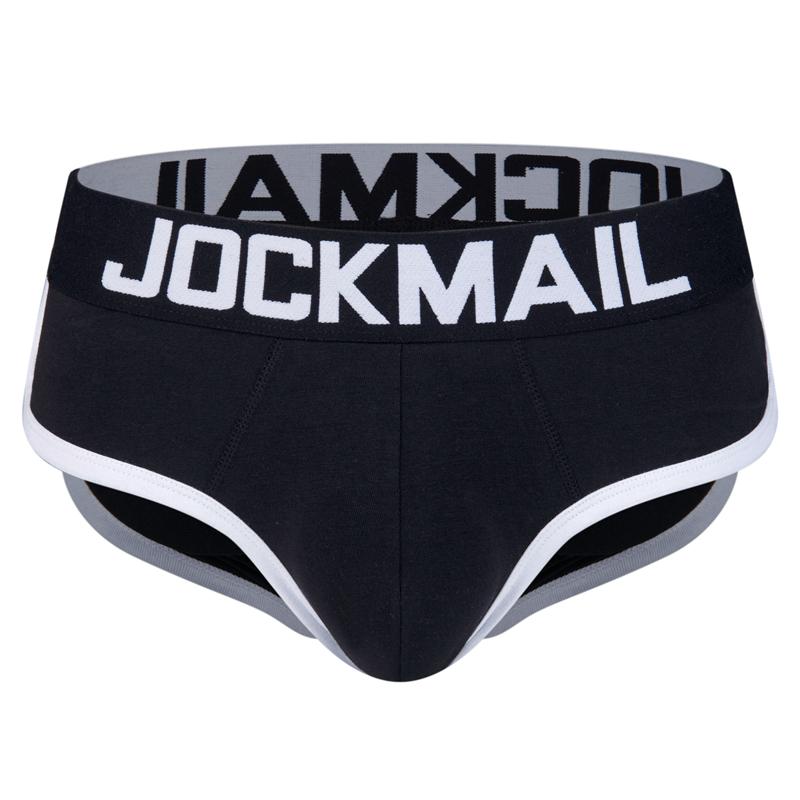 Briefs JOCKMAIL Adjustable Buttock Lift Buttock Augmentation Front and Back Removable Foam Pads Enhanced Men's Underwear