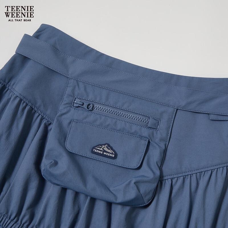 Teenie Weenie Women's High-Waist Pleated Mid-Length Skirt