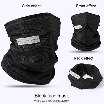 Cuello de Sudor de Seda de Hielo Máscara de Cuello Bloqueadora Solar Transpirable de Secado Rápido Lavable Máscara Deportiva para Exteriores Para Ciclismo y Senderismo