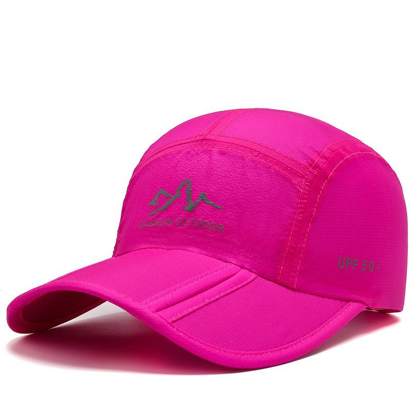 Men's baseball cap Summer quick drying folding hat Outdoor sports sun protection cap Shade cap Men's and women's tri-fold hat