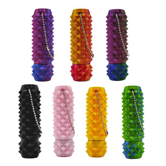 Pichlavý Grippie Stim Fidget Hračka Rotující Vlček Úleva od Stresu Dospívající Dospělí 3D Tištěný Nástroj pro Bolest Stimming Přenosný Hrubý Váleček Klíčenka Senzorická Hračka