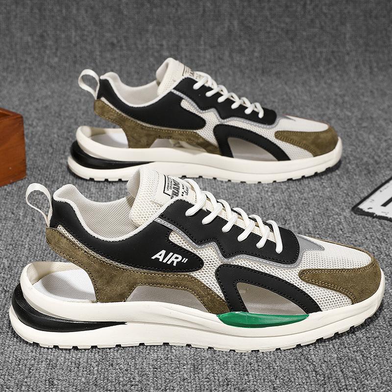 

Спортивные сандалии обувь на полой подошве молодежные летние дышащие нескользящие мягкая подошва для вождения сумка голова полые дышащие 44