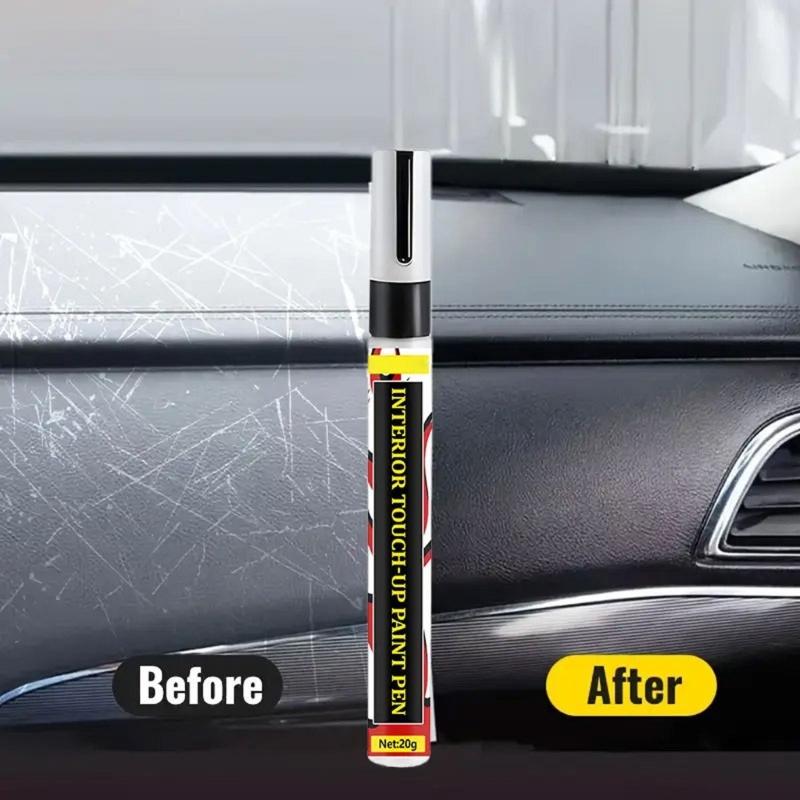 ABS Formula Black Plastic Repair Pen Automotive Steering Wheel Button Touch Up Fast Dry Scratch Fix Wear Resistant