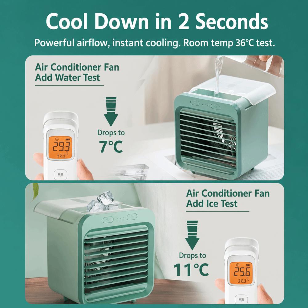 Mist Spray Cooling Fan Low Noise Desktop Fan Durable Portable Misting Fan  Personal Cooling
