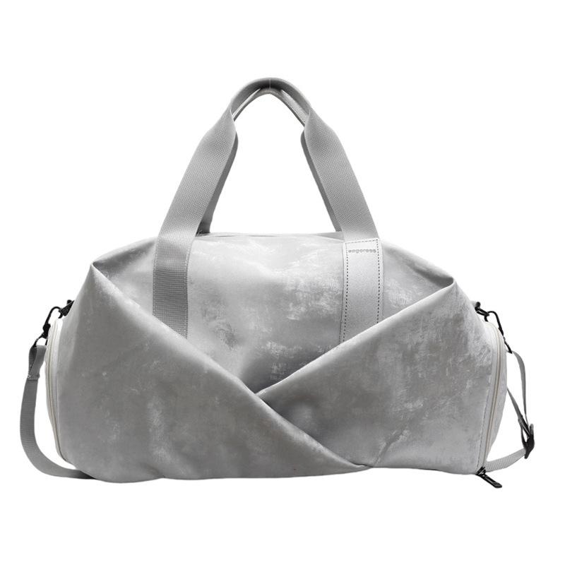 Women's Korean-style Dry and Wet Sports Fitness Bag with Shoes and Dark Pattern Handbag