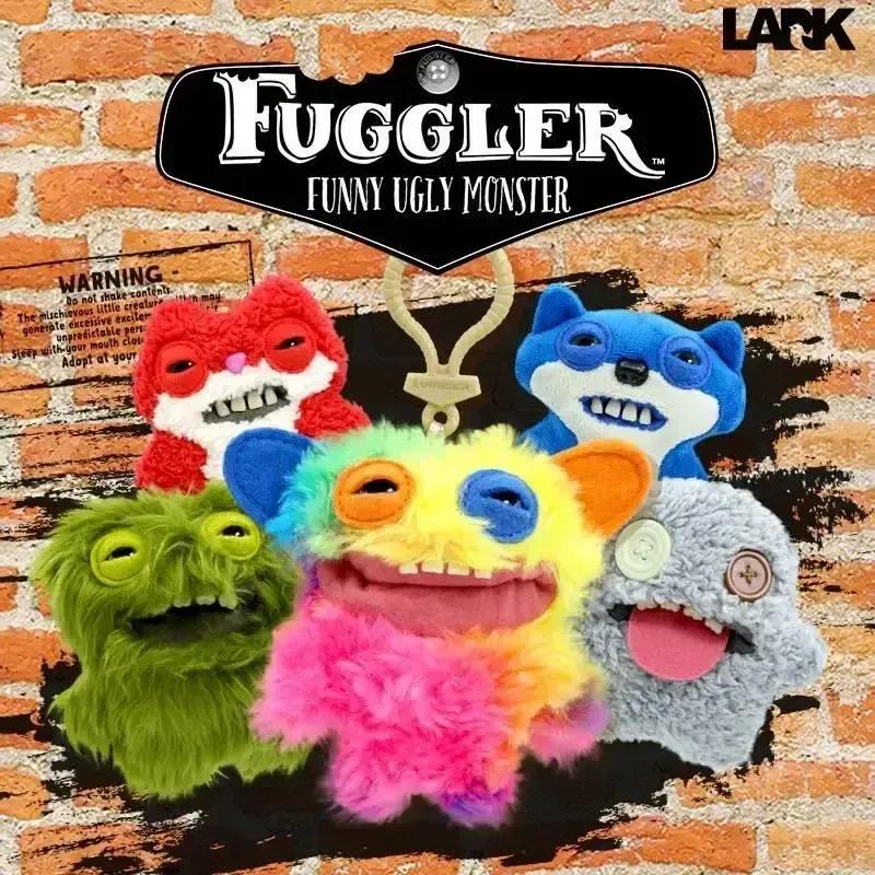 Genuine Fuggler Teeth Monster Plush Doll Toys Funk Teeth Treasure Ugly Monster Funny Toy Backpack Pendant Adult Kids Toy Gifts