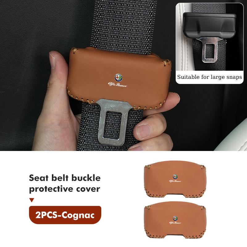 OTFDU1 For Alfa Romeo Anti-collision Scratch-proof Car Seat Belt Buckle Protection Cover 159 Giulietta Giulia 147 Mito 156 159 166 GT