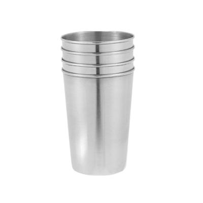 4 Pcs/Set Stackable Stainless Steel Drinking Cup Reusable Shatterproof Portable Drinking Glasses With Case Outdoor Metal Cup