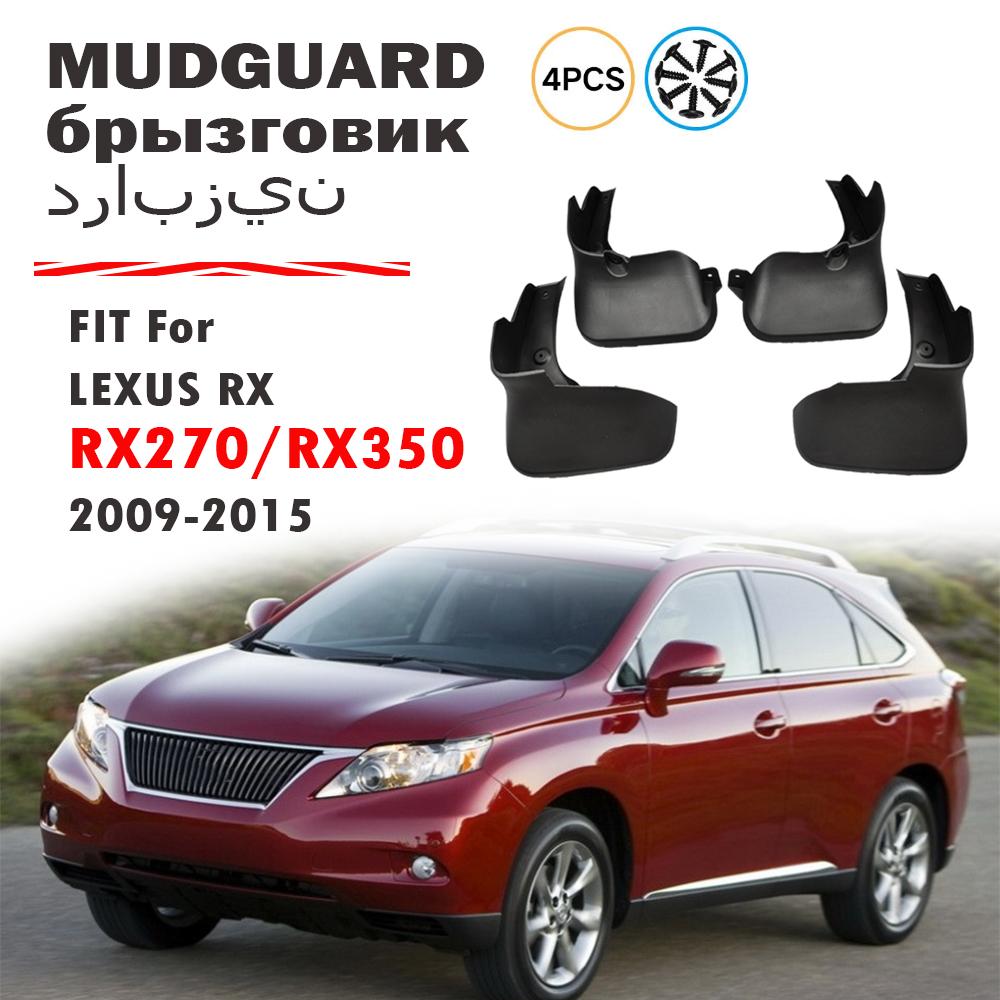 Car Mud Flaps For LEXUS RX RX270 RX300 RX350 RX450H 2009 2010 2011 2012 2013-2015 Splash Guards Mudflaps Mudguards Accessories 09-15 LEXUS rx
