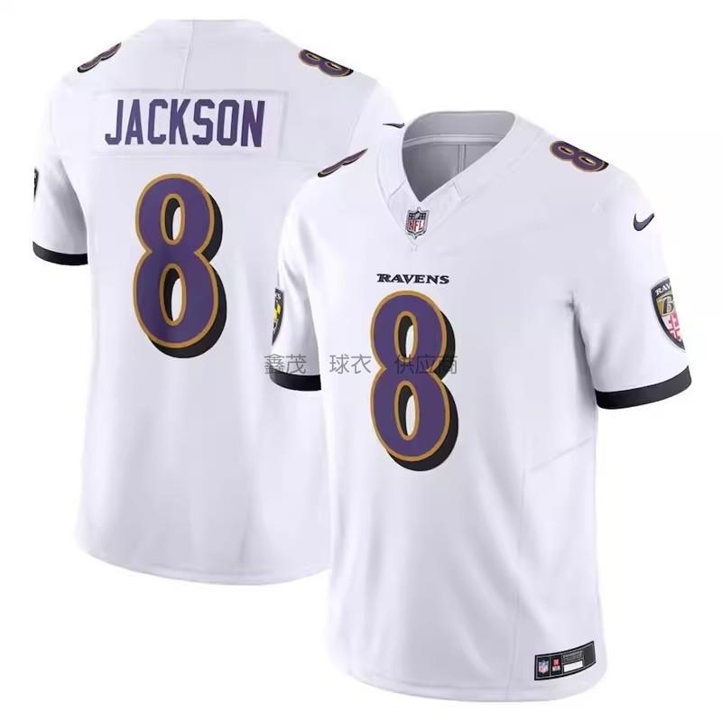 Baltimore Ravens 8 Jackson Football Jersey Men Women Sports Game Shirts S-XXXL