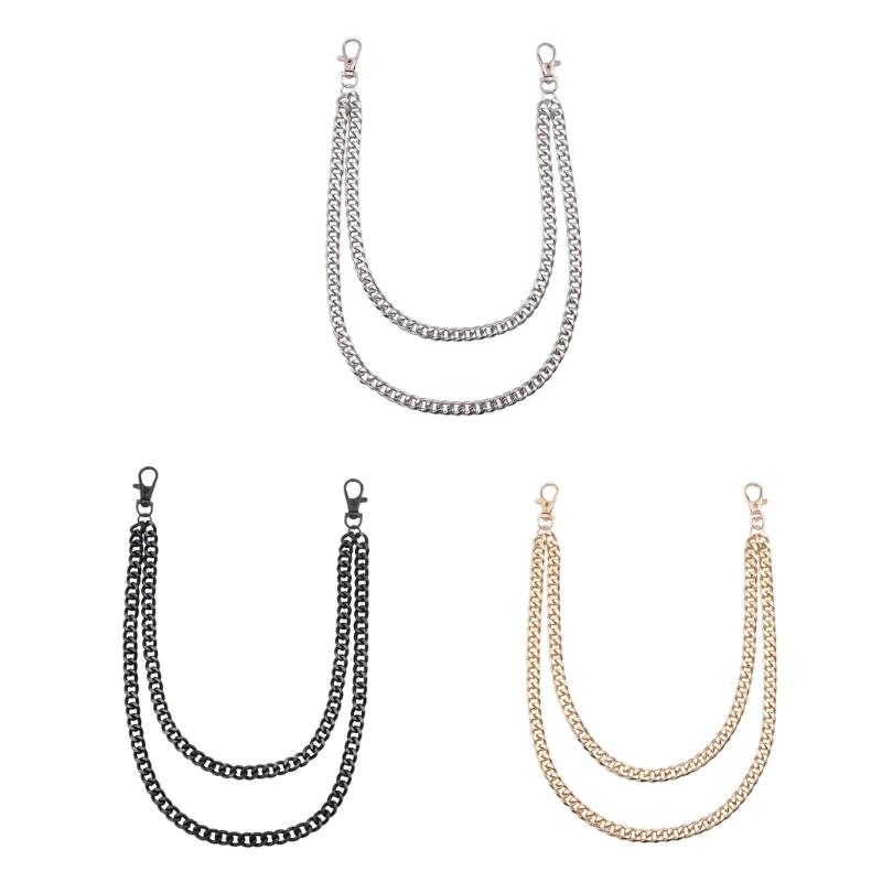 Waist Chain for Men Women Boy Girls Punk Wallet Keychain Belt Metal Jeans Pants Chain with Secure Clasp Accessories