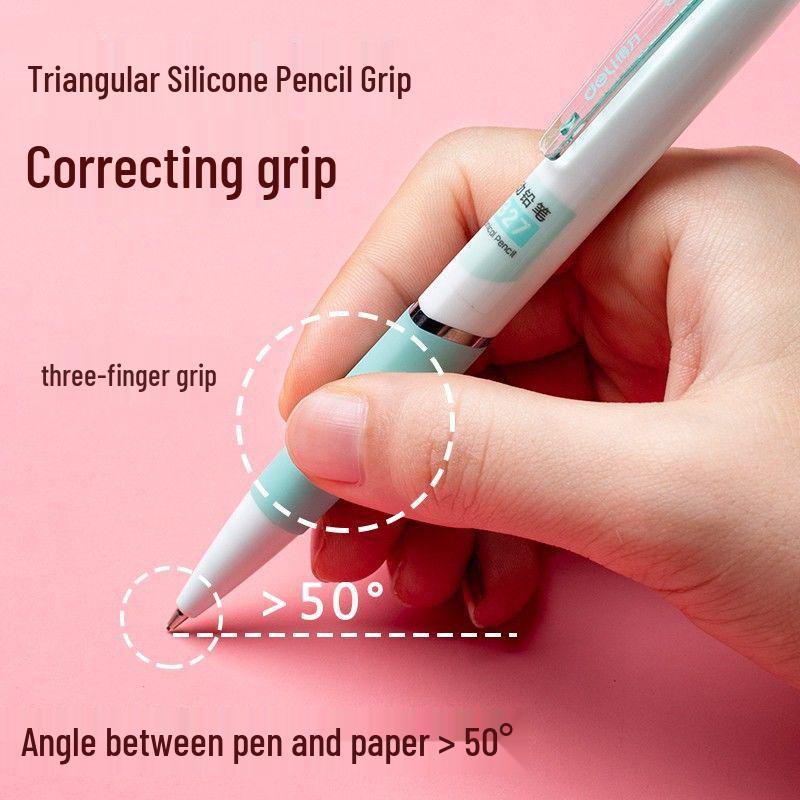 Deli Mechanical Pencil for Kids - Press-to-Use Plastic Drawing Pencil with Lead