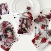 Pvc Card Holder Decorative Gothic Photo Card Protector Instax Photo Keychain Lightweight Transparent Id Holder For Concerts Fan