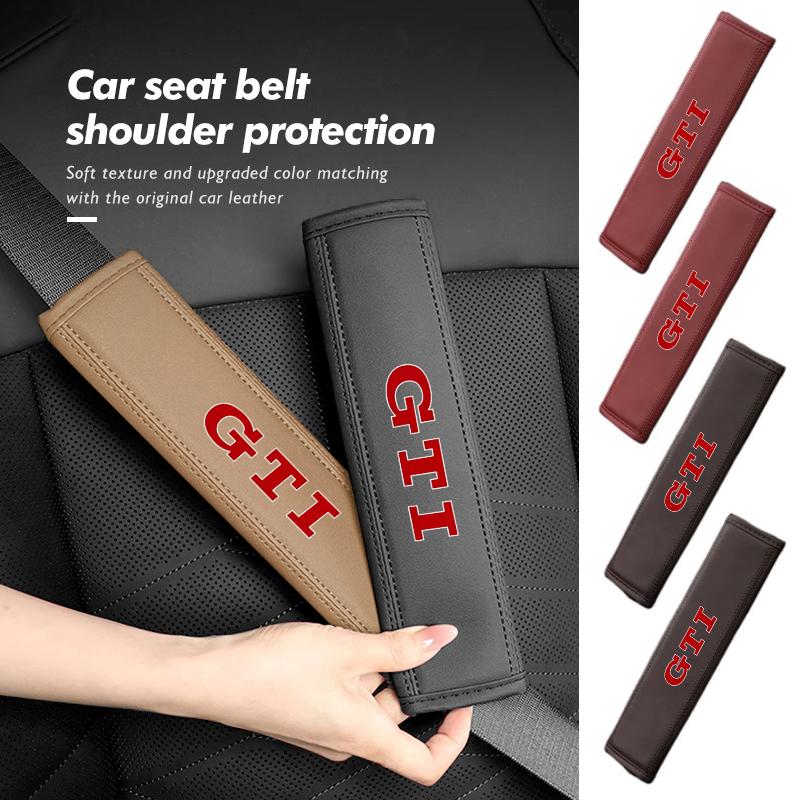 For Volkswagen VW Car Seat Belt Shoulder Cover Comfort Cushion Pressure Relief Pad Jetta Golf4 5 6 Beetle CC B5 B6 B7 EOS GTI ws20