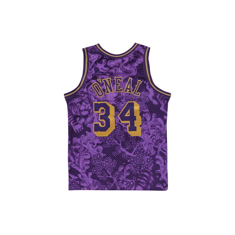 Mitchell Ness Basketball Jerseys Men's Purple Moderate Bib & Brace TFSM1248-LAL96SONDKPR