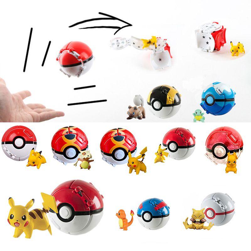Mon Action Figure Model Toys Pikachu  Charmander Rockruff Litten