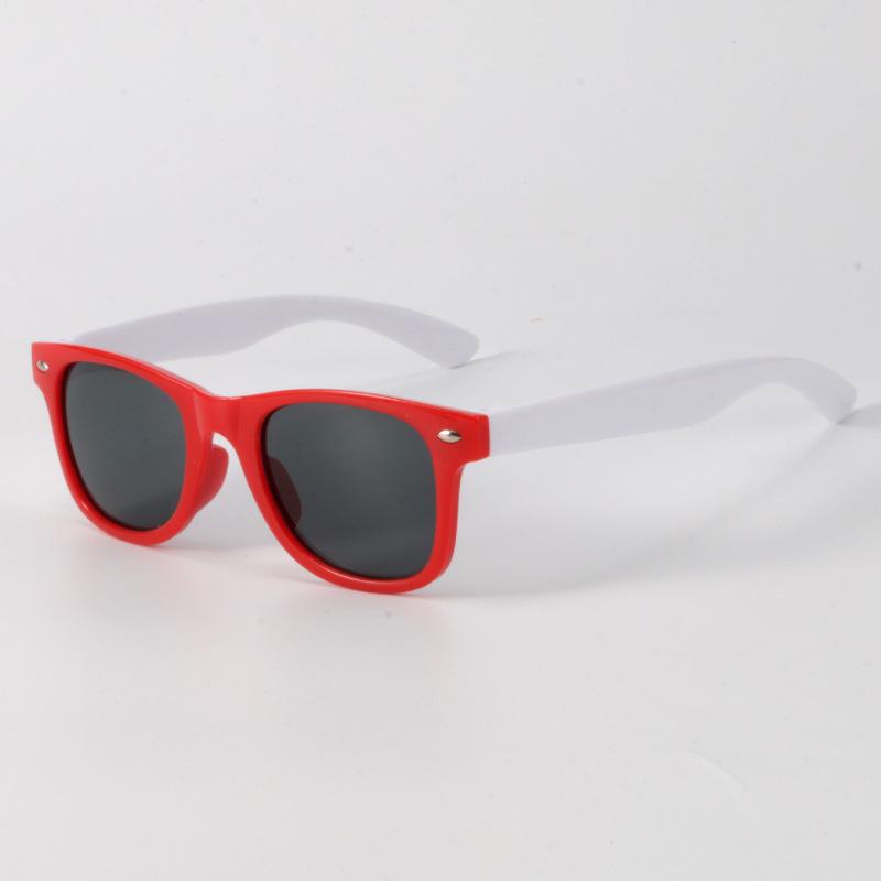 Anti-UV Color Block Children's Sunglasses: Trendy, Cute, Comfortable, Windproof & Sandproof for Boys and Girls