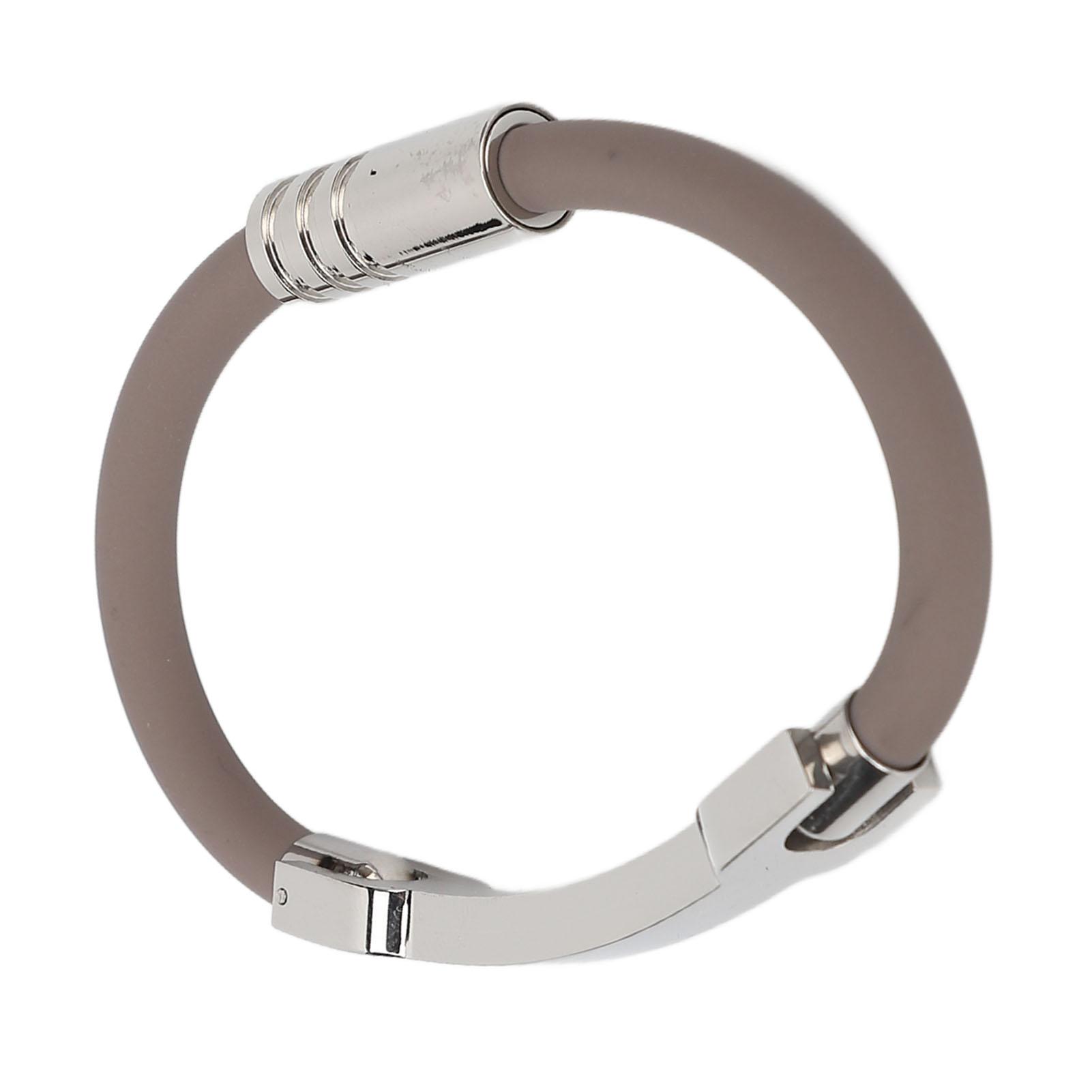 

Статическая защита балансировочный браслет отрицательный ион водонепроницаемый баланс энергетический браслет на запястье для наружного применения коричневый