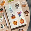 Halloween Party Stickers Pack Of 50 PVC Pumpkin Bat Designs Safe For Kids DIY Craft Decor Easy Apply Remove No Residues