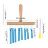 Bar Chimes 8 Tone Hand Bells with Knock Stick Birch Wood Solid Aluminum Tube Windchime Chimes Bells