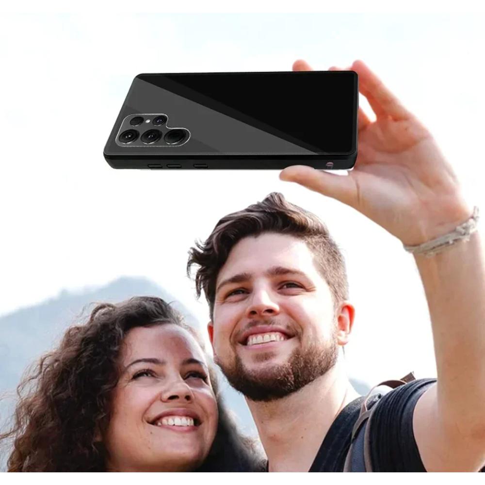 Metalowe Magnetyczne Etui dla Samsunga Galaxy A56 A36 S22 S23 FE S24 S25 Ultra Plus Dwustronna Adsorpcja Szkła Hartowanego Pokrywa